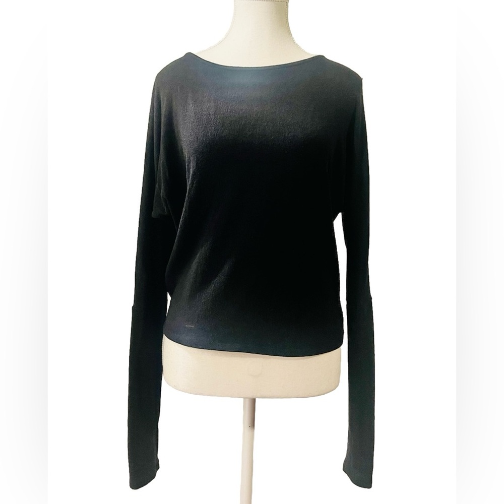 Francesca's Women’s Black Open Back  Sweater Size XS